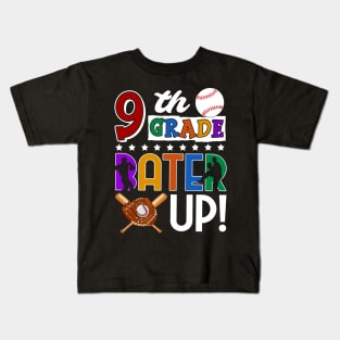 9th Grade Batter-up! Baseball Back to School Kids T-Shirt